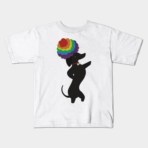 Groovy Dog Kids T-Shirt by Limethyst